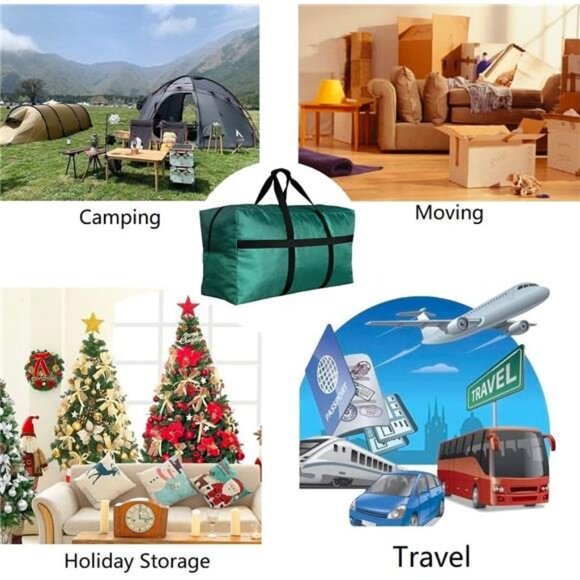 Extra Large Canvas Duffel Bag Big Foldable Travel Storage Bag for Clothes Beddin - Picture 6 of 8